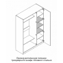 Комплект полок для шкафа однодверного и трехдверного Оливия (Мебельград) - Изображение 1